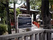 本田ウリの由来板 熊野神社(立石八丁目)の写真