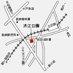 渋江公園テニスコート 周辺図