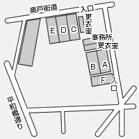 渋江公園テニスコート周辺詳細図