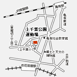 上千葉公園運動場少年球技場周辺図