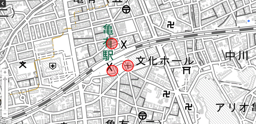 亀有駅エリア