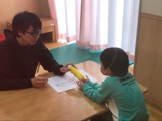個別指導(心理療法)の様子