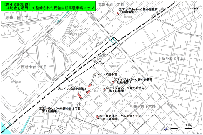 新小岩駅周辺マップ