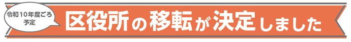 令和10年度ごろ予定　区役所の移転が決定しました