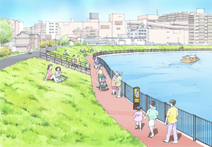 整備イメージ 水辺の散策路