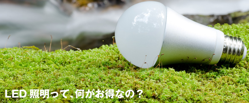 LED照明って、何がお得なの?